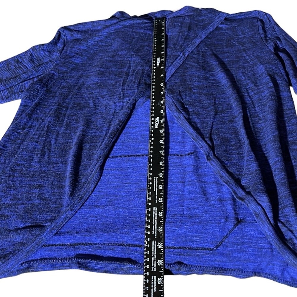 Mossimo Supply Co. size XL violet & black hooded sweater with wrap open back - Picture 5 of 16